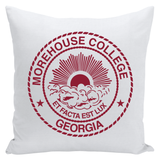 Morehouse Insignia Accent Throw Pillows - White