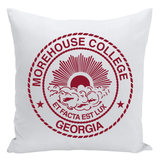 Morehouse Insignia Accent Throw Pillows - White
