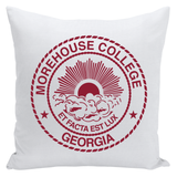 Morehouse Insignia Accent Throw Pillows - White