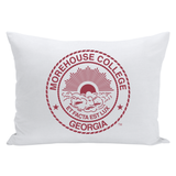 Morehouse Insignia Accent Throw Pillows - White
