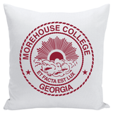 Morehouse Insignia Accent Throw Pillows - White