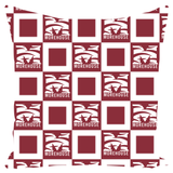 Morehouse ALO Tiger M Collection Throw Pillow White