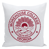 Morehouse Insignia Accent Throw Pillows - White