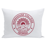 Morehouse Insignia Accent Throw Pillows - White